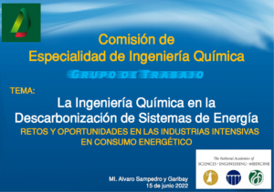 LAINGENIERIAQUIMICAENLADESCARBONIZACIONDELAENERGIAALVAROSAMPEDRO